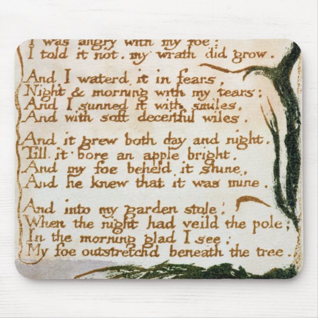 Tapis De Souris William Blake | un arbre de poison (Devant)