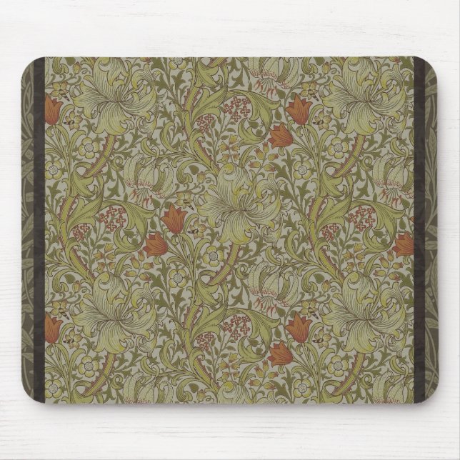 Tapis De Souris William Morris Floral Lys willow art design (Devant)