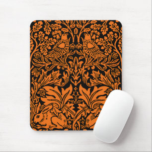 Tapis De Souris William Morris Frère Lapin Motif Noir Rouille
