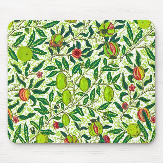Tapis De Souris William Morris Fruit exotique, Vert citron vert (Devant)