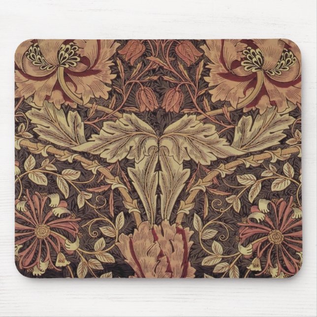 Tapis De Souris William Morris Honeysuckle Classic English Art (Devant)