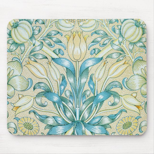 Tapis De Souris William Morris Lily et Motif de grenade (Devant)