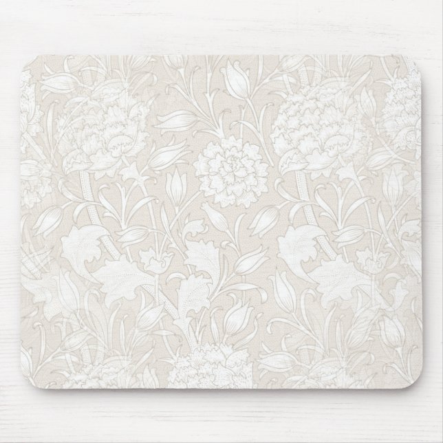 Tapis De Souris William Morris Motif Floral à Sepia (Devant)