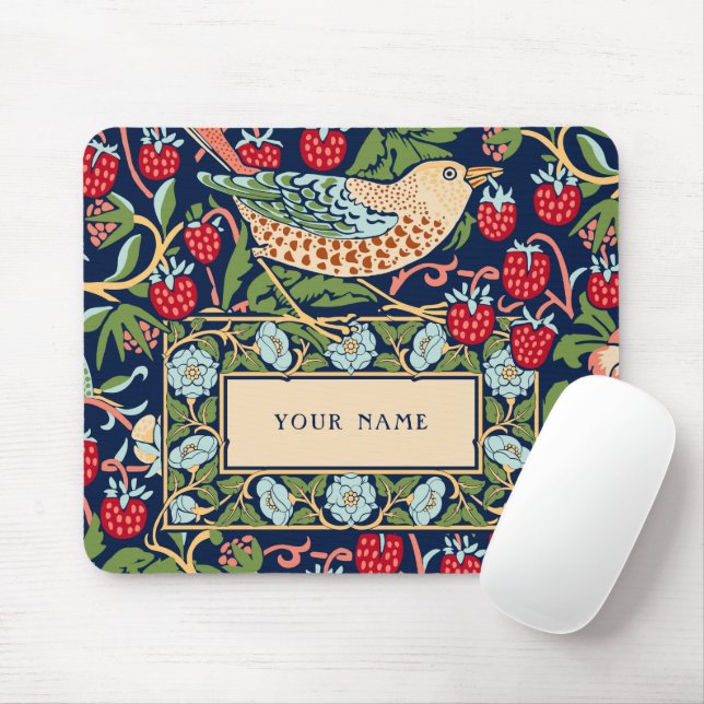 Tapis De Souris William Morris Strawberry Thief (Avec souris)