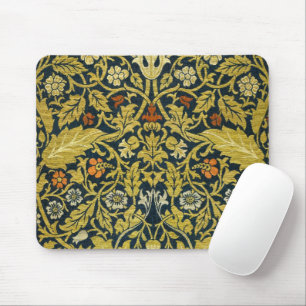 Tapis De Souris William Morris Violet Columbine Navy Floral