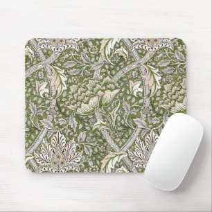 Tapis De Souris : William Morris Windrush Motif Vert : Vintage