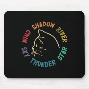 Tapis De Souris Wind Shind River Star Thunder Sky Cat Feline Pull