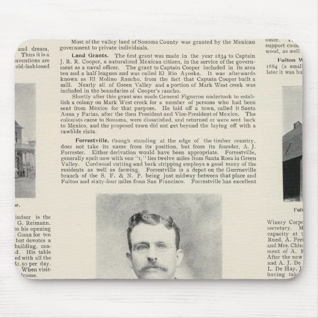 Tapis De Souris Windsor, Fulton, Californie (Devant)