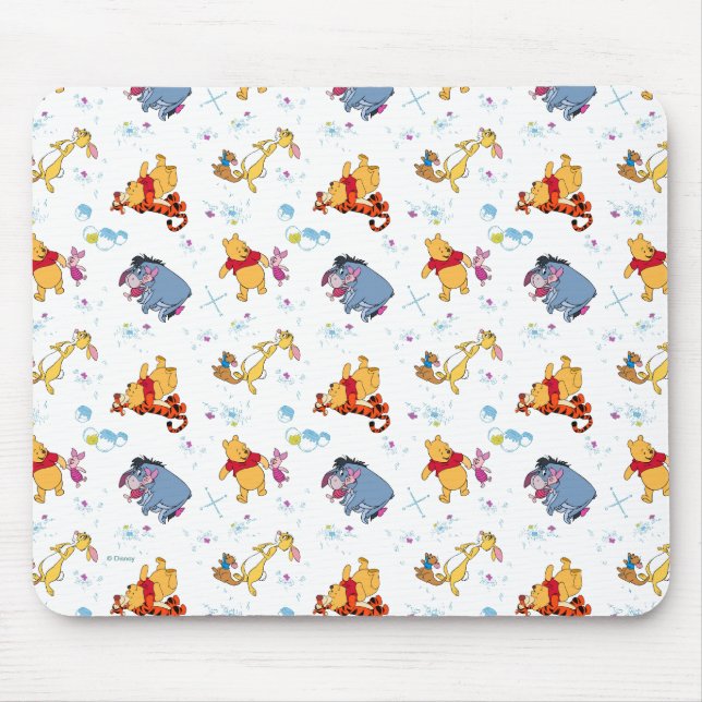 Tapis De Souris Winnie l'Ooh | Accrocher avec le Motif d'amis (Devant)