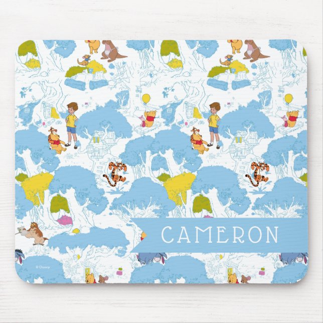 Tapis De Souris Winnie l'Ooh | Au Motif de l'arbre de miel (Devant)