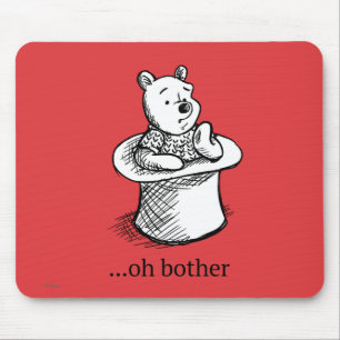 Tapis De Souris Winnie l'Ourson  Citation Oh Bother