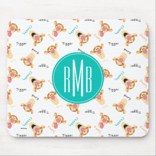 Tapis De Souris Winnie l'Ourson  Motif des expressions du tigre