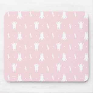 Tapis De Souris Winnie l'Ourson  Pink Pastel Polka Dot Motif
