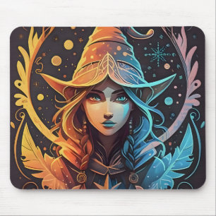Tapis De Souris Winter Elf Whimsy : Belle conception de style logo