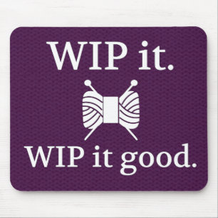 Tapis De Souris WIP It Good Knit Texture Crafts