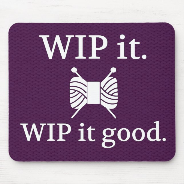 Tapis De Souris WIP It Good Knit Texture Crafts (Devant)