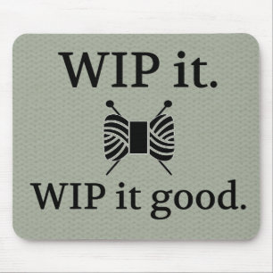 Tapis De Souris WIP It Good Tricot Textured Crafts