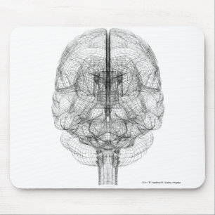 Tapis De Souris Wireframe du cerveau
