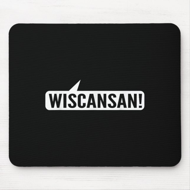 Tapis De Souris Wisconsin Funny - Wiscansan (Devant)