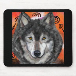 Tapis De Souris Wolf Art