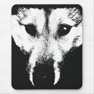 Tapis De Souris Wolf Pup Mousepad Cadeaux Malamute Wolf Dogs