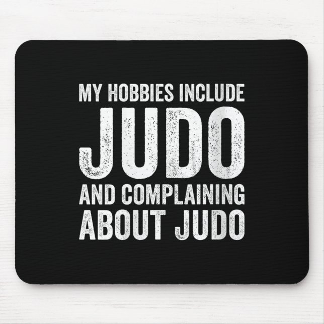 Tapis De Souris Womens My Hobbies Include Judo Funny Judoka V-neck (Devant)