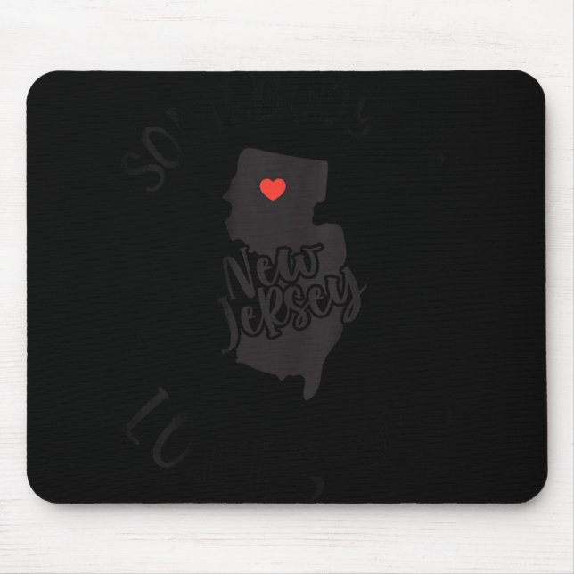 Tapis De Souris Womens Somebody In New Jersey Loves Me V-neck  (Devant)