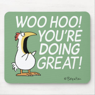Tapis De Souris WOO HOO ! Poulet de Sandra Boynton