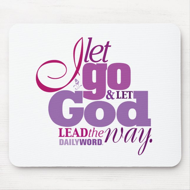 Tapis De Souris WORD® QUOTIDIENS "ont laissé vont, laissent Dieu" (Devant)