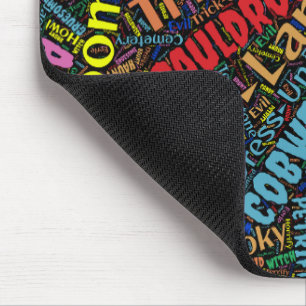 Tapis De Souris Wordy Halloween