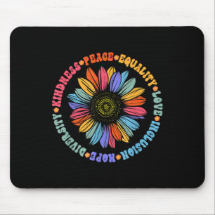 Tapis De Souris World Peace Supporter Tournesol Floral tenue type