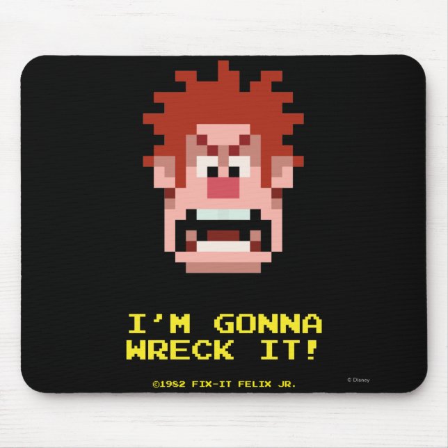 Tapis De Souris Wreck-It Ralph : Je vais l'écraser ! (Devant)