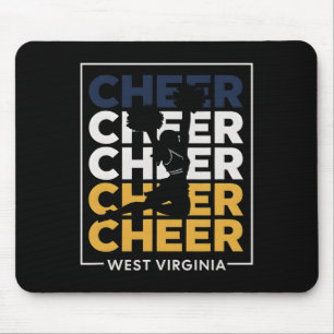Tapis De Souris Wv Acclamations Cheerleader de Virginie-Occidental