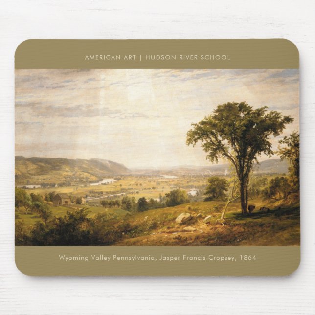 Tapis De Souris Wyoming Valley Pennsylvania American Art Painting (Devant)
