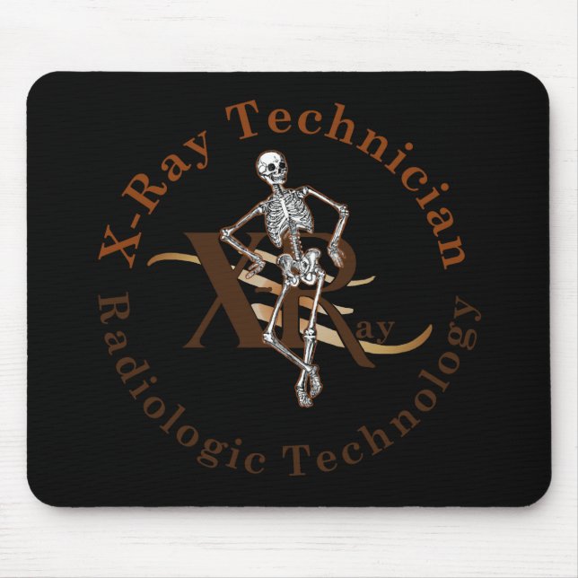 Tapis De Souris X brun de cercle de technicien de rayon (Devant)