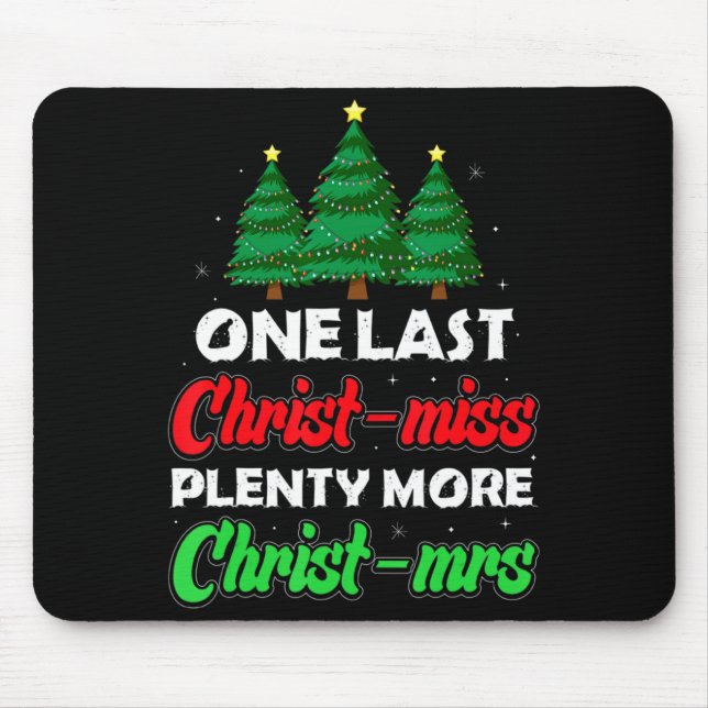 Tapis De Souris Xmas Future Bride Wife New Fiance Funny Engagement (Devant)