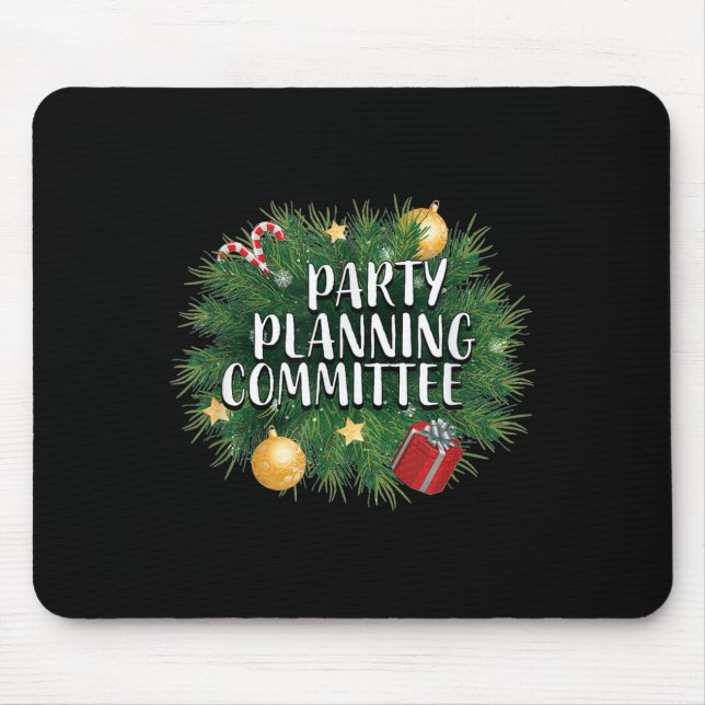 Tapis De Souris Xmas Party Planning Tees &amp; Aparel _ Red Party  (Devant)