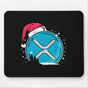 Tapis De Souris Xrp Chapeau De Noël Moonshot Ripple Crypto Merch À
