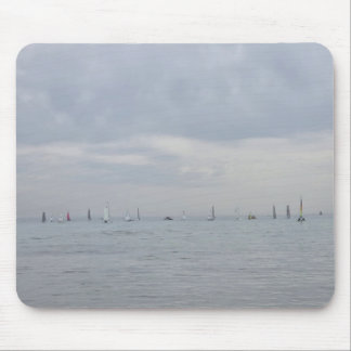 Tapis De Souris Yacht race boats in a line