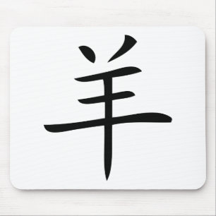Tapis De Souris year of the goat chinese charactor