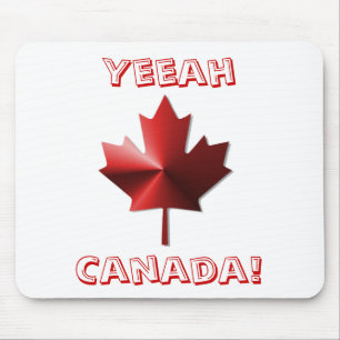 Tapis De Souris Yeeah Canada Drapeau Maple Leaf Mousepad