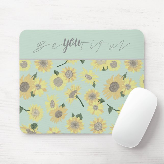 Tapis De Souris Yellow Sunflower (Avec souris)