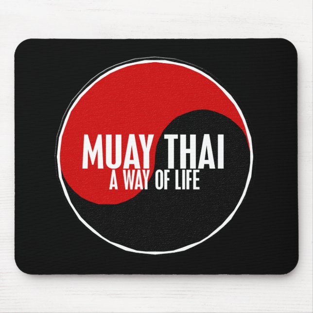 Tapis De Souris Yin Yang Muay 1 thaïlandais (Devant)