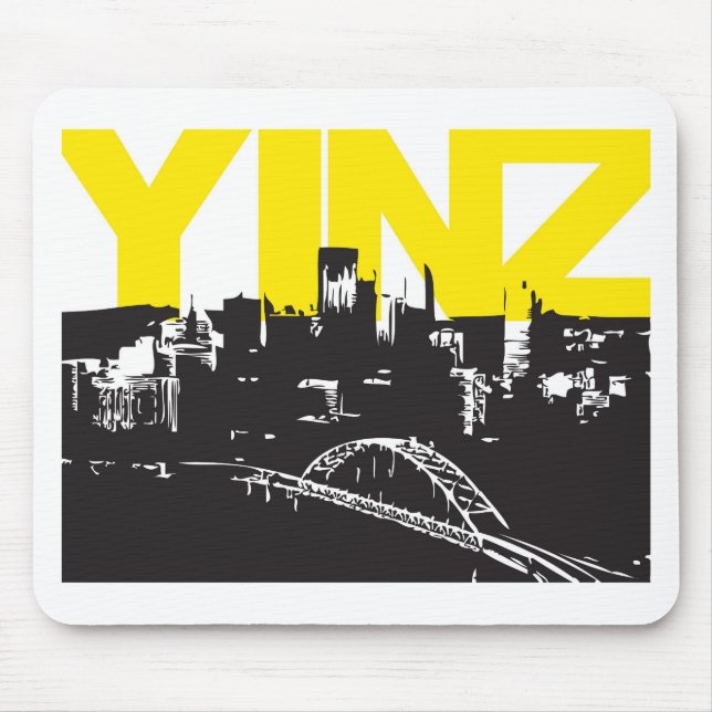 Tapis De Souris Yinz Pittsburgh (Devant)