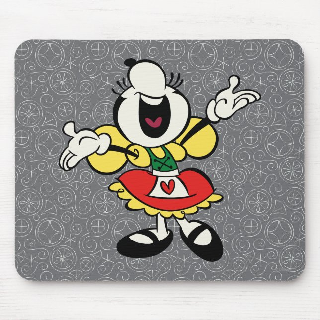 Tapis De Souris Yodelberg Minnie | Chanter avec des bras vers le h (Devant)