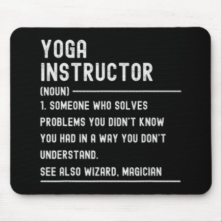Tapis De Souris Yoga Instructor Definition Shirts Funny Job Title 