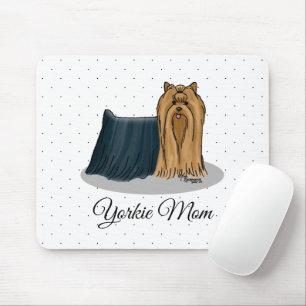 Tapis De Souris Yorkie Maman (Yorkshire Terrier Maman) Mignonne Ma