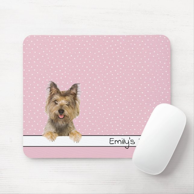 Tapis De Souris Yorkshire Terrier en Pois (Avec souris)