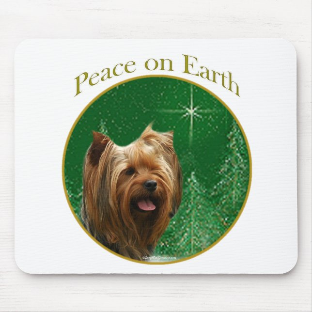 Tapis De Souris Yorkshire Terrier Paix (Devant)