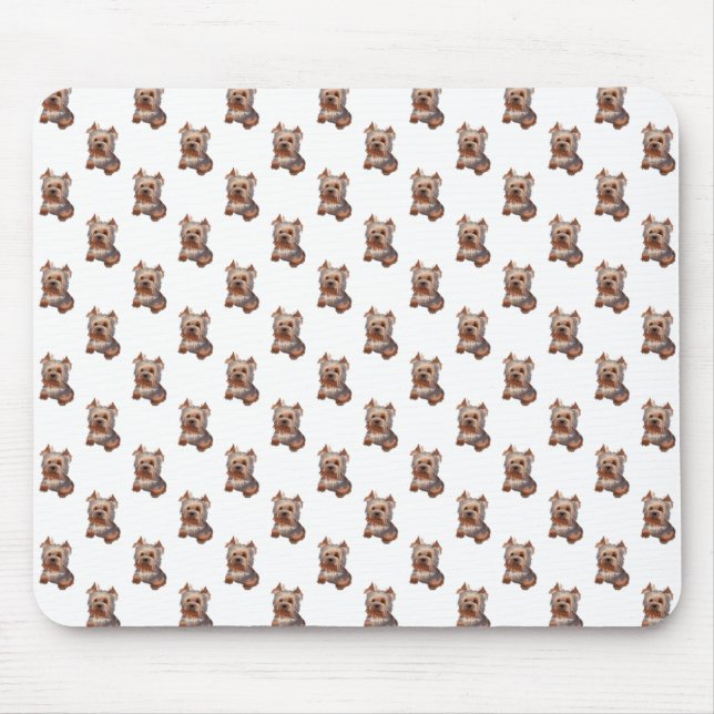 Tapis De Souris Yorkshire Terrier Panier (Devant)